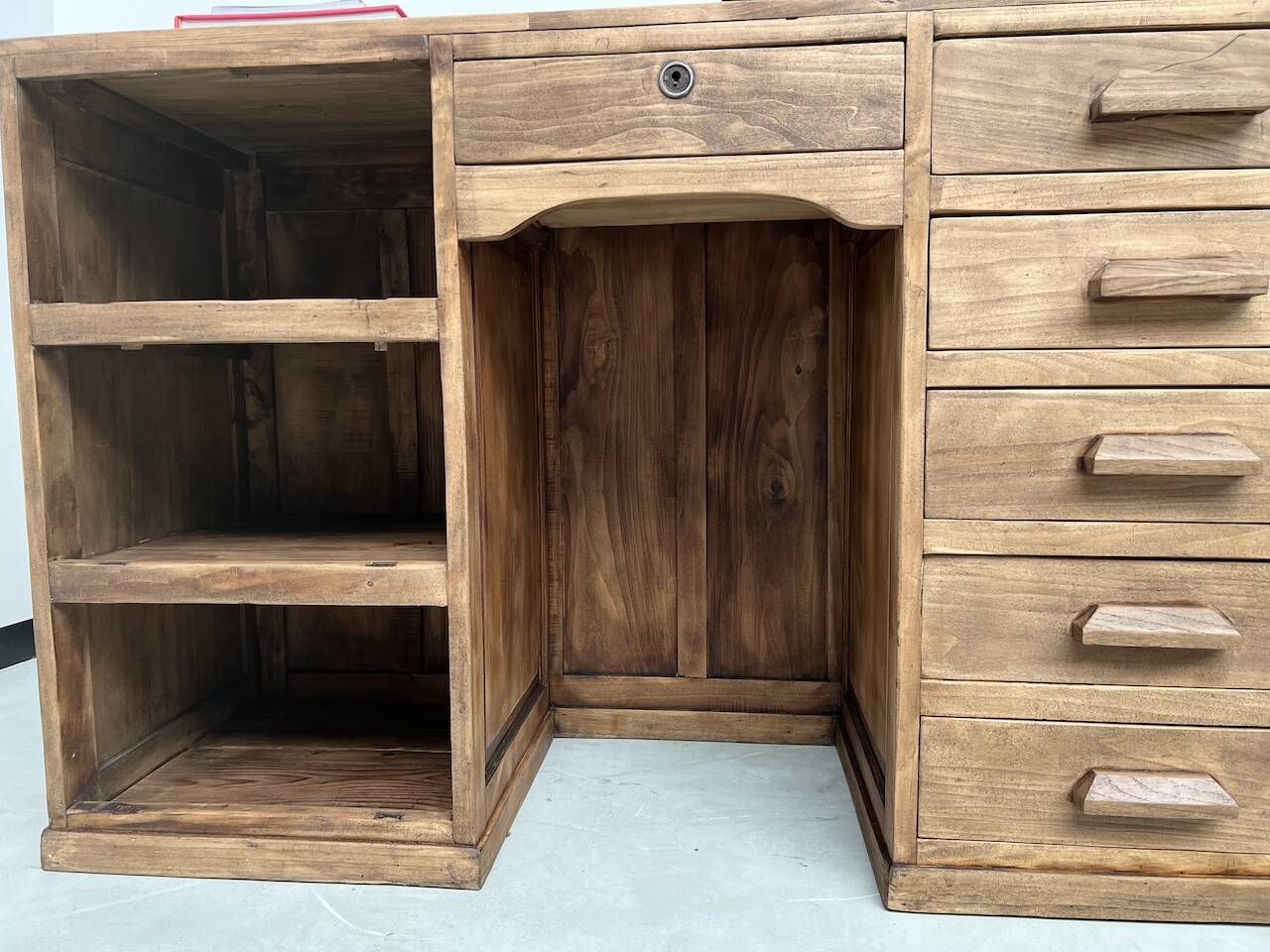 Old trade counter with drawers