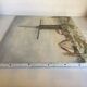 Painting winter landscape with a mill oil on canvas signed