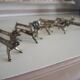 10 Antique Metal Animal Knife Holders