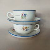 Two Salins earthenware lunch cups