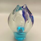 Blown glass vase by the Czech artist Jiří Suhájek