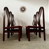 Lot 6 old Italian design bentwood chairs from the 70s vintage