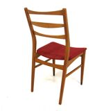 Set of 4 Scandinavian beech chairs, Sweden, 1960