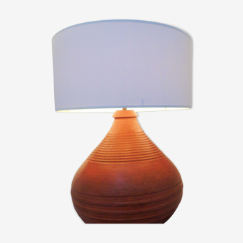 Lampe vintage en terre cuite, pièce unique , par céramiste à Paris