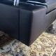 Jori designer sofa in brown leather 3 seats