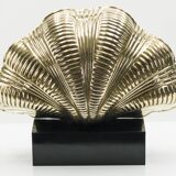 Pair of Italian lamps brass shell around 1960