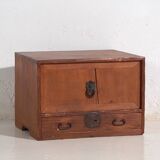 Ancient kodansu in Japanese cedar with compartments and lower drawer, early Taishō-Showa (circa 1915-1945) #24