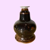 60s Danish Ceramic Desk / Table Lamp Brown Color | Danish Design Ceramic Lighting