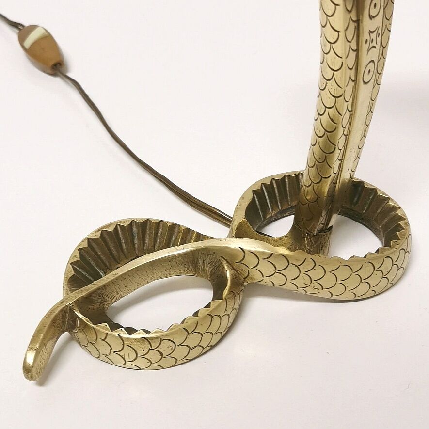 Bronze cobra lamp, 1950