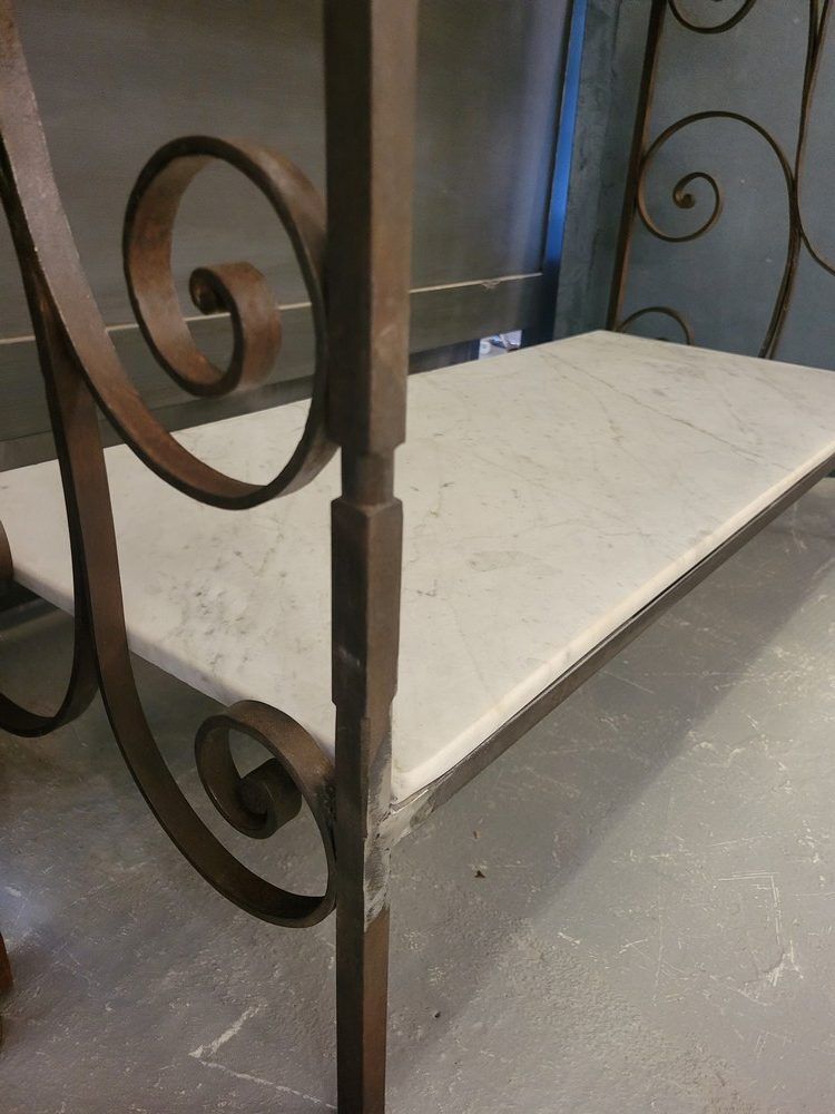 Console ou Etagère en fer forgé