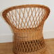 Children's rattan armchair 1950