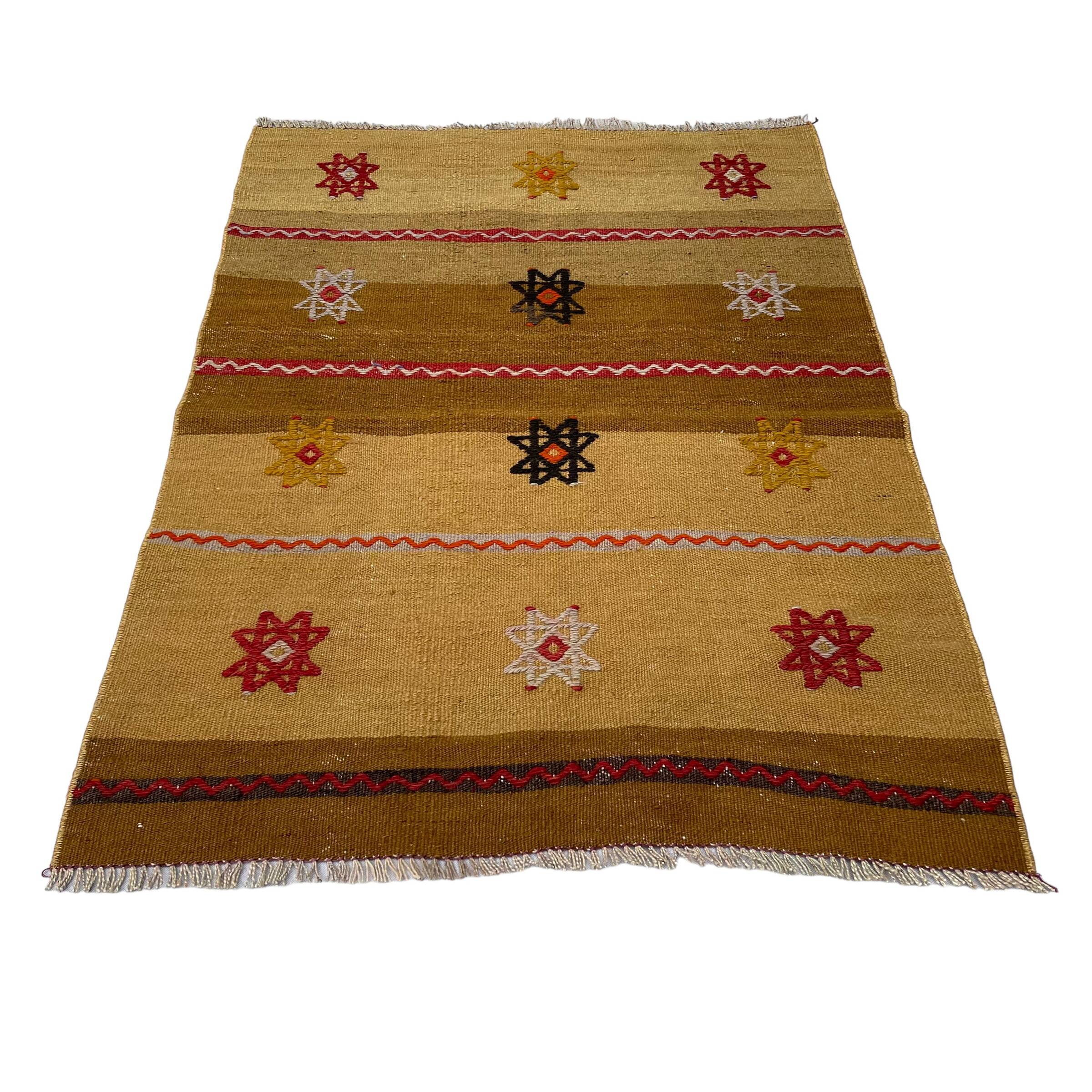 Tapis kilim turc vintage, 114 x 82 cm