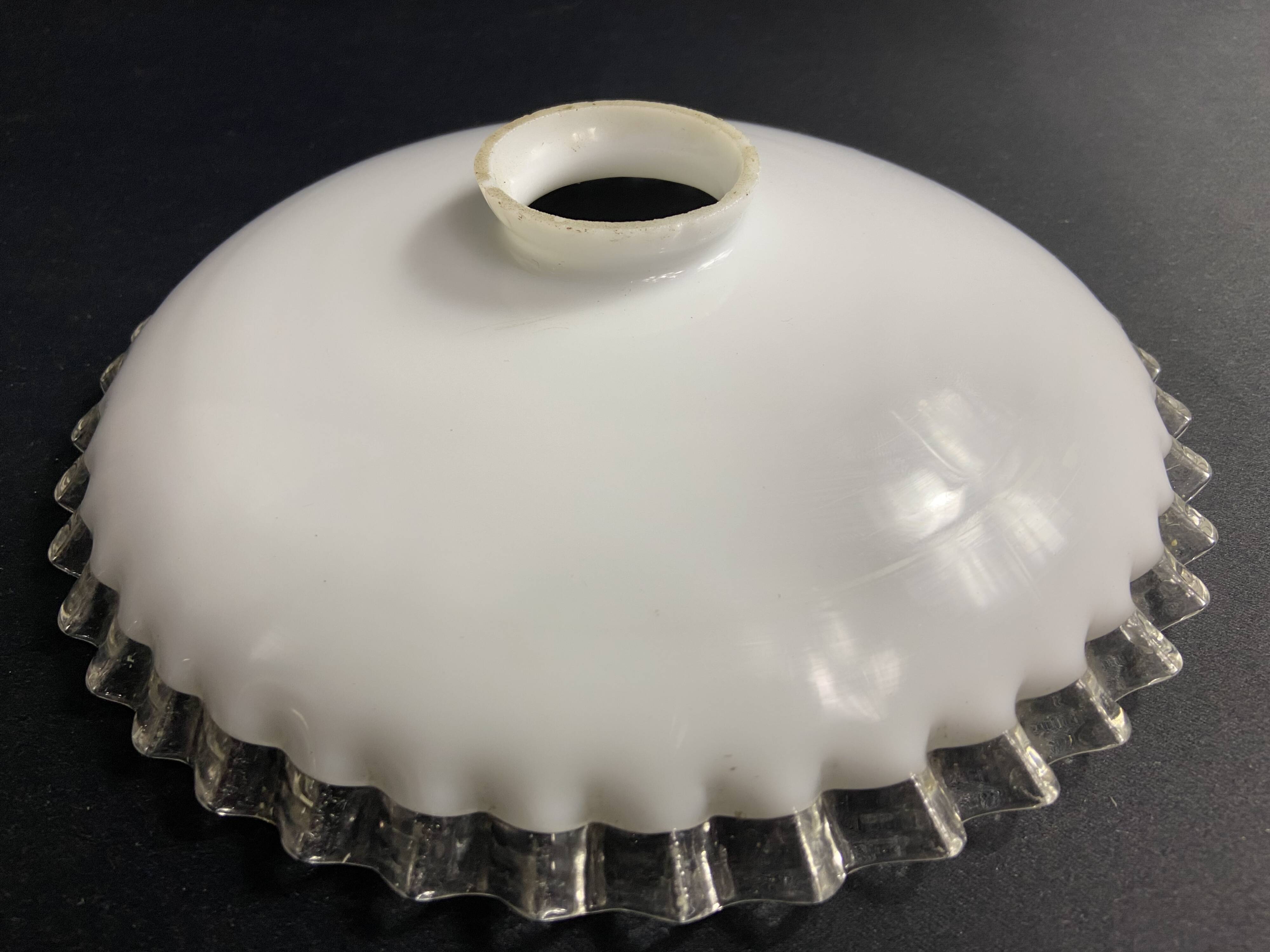 White opaline lampshade late 19th early 20th century