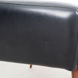 Leather armchair, Danish design, 1970s, production: Denmark