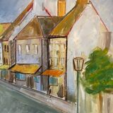 Landscape of Briare signed Nedel