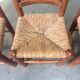 Chaises de salle à manger en osier vintage, années 1960