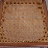 Set of 8 chairs and two fautuils of English style mahogany and mahogany veneer