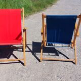 Pair of vintage folding armchairs plideal - 60s