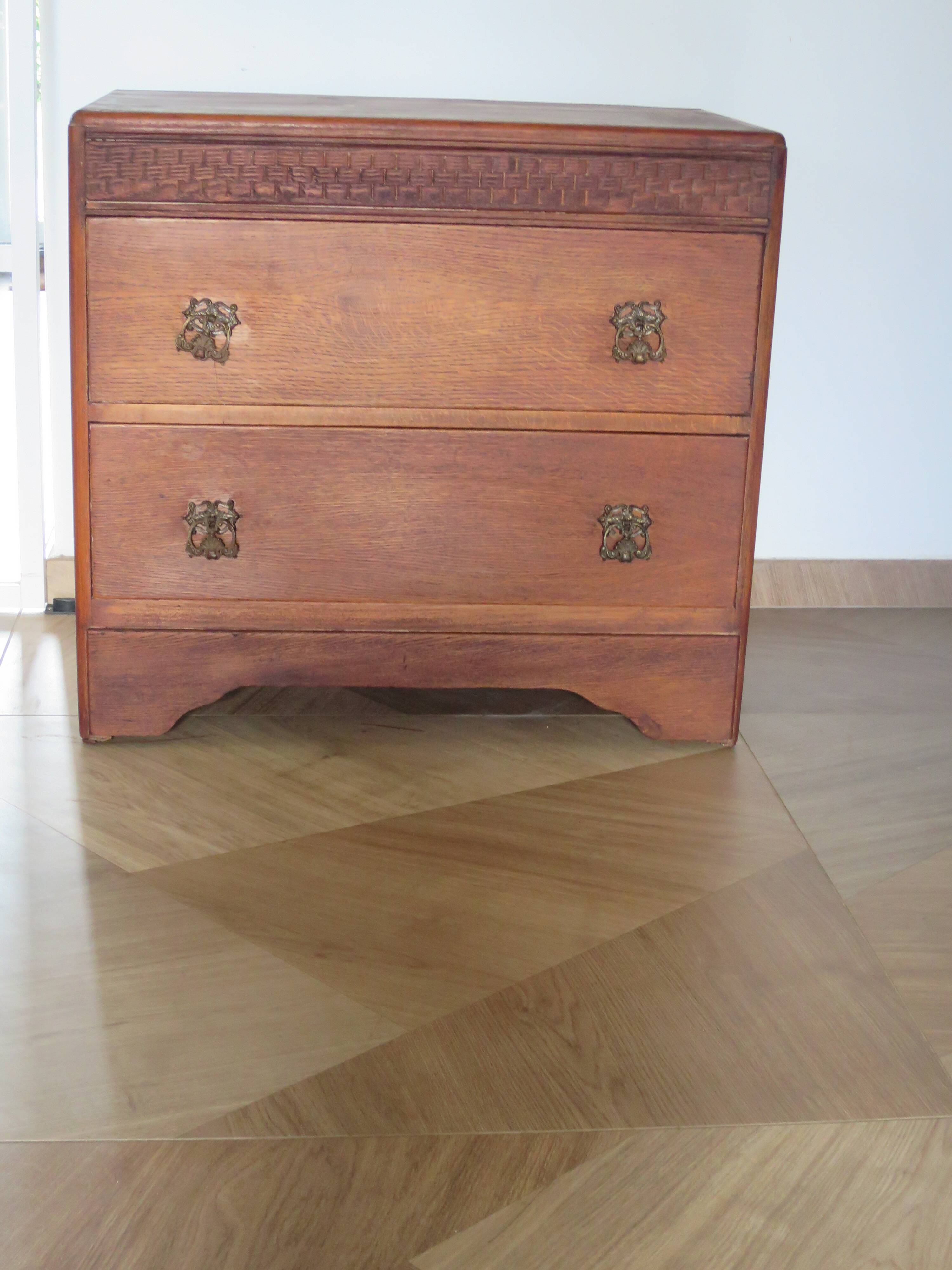 Commode Art déco -2 tioirs- Chêne - 30/50