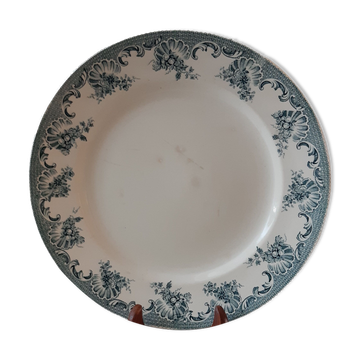 Plat rond Terre de Fer Saint-Amand La Vallière XIXème