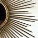 Sun Mirror Chaty Vallauris in gilded metal 1950s/60s