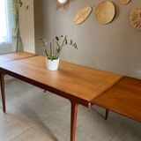 Vintage extendable teak table