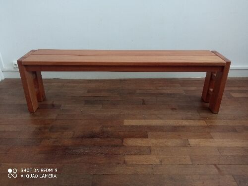 Solid elm bench Maison Regain
