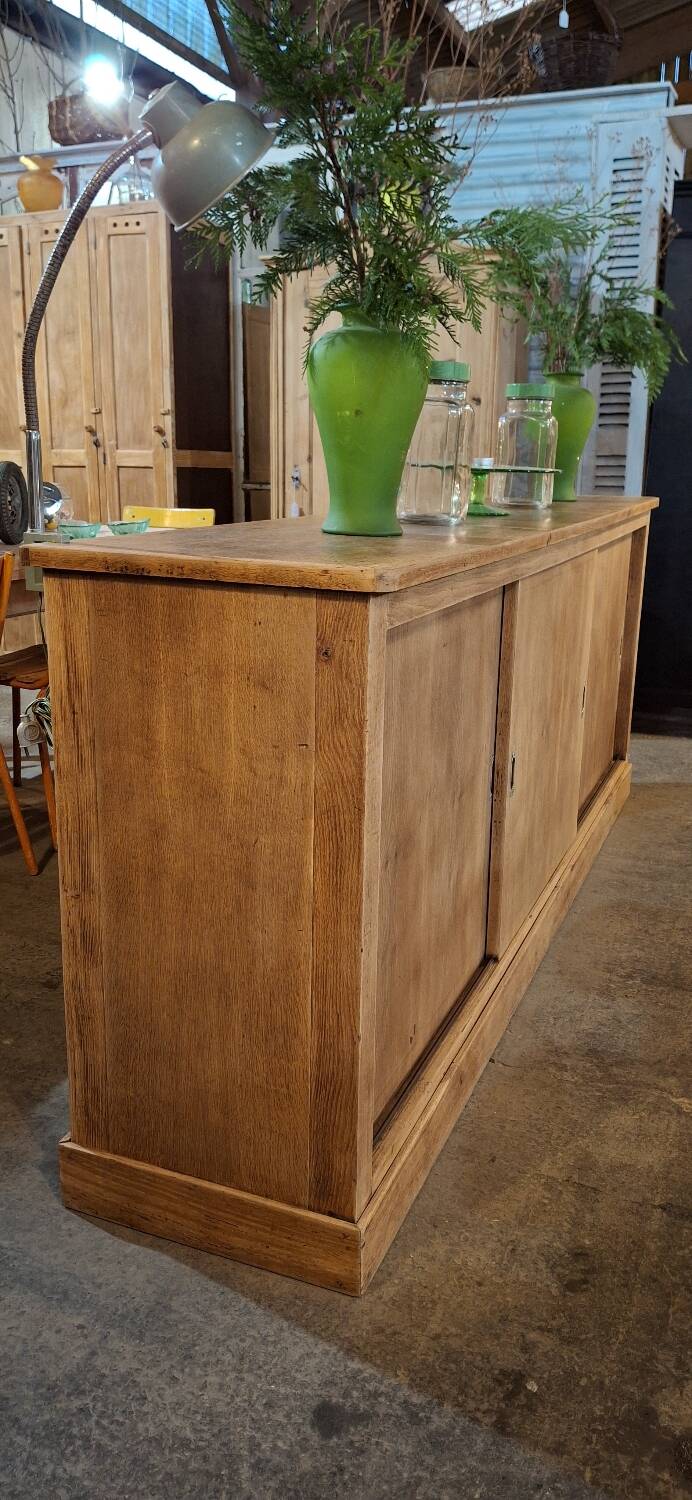 Low sideboard with sliding doors