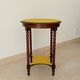 Old pedestal table, early 20th century, turned wooden legs