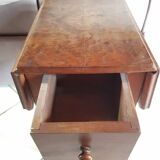 Work table with 2 flaps and 3 drawers