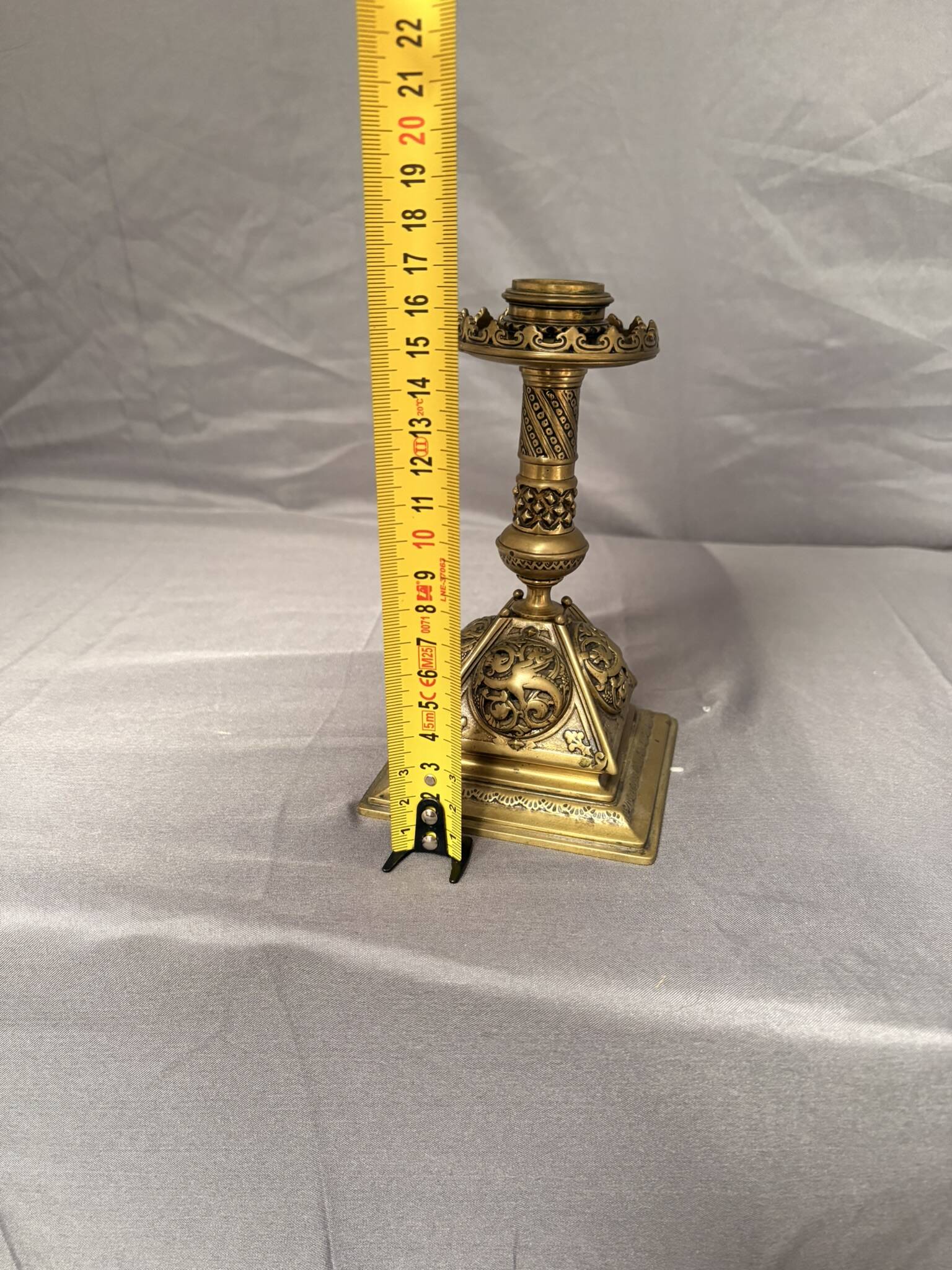 Antique Candle Holder Gilded Bronze Chandelier Decor Chimera Griffin Dragon