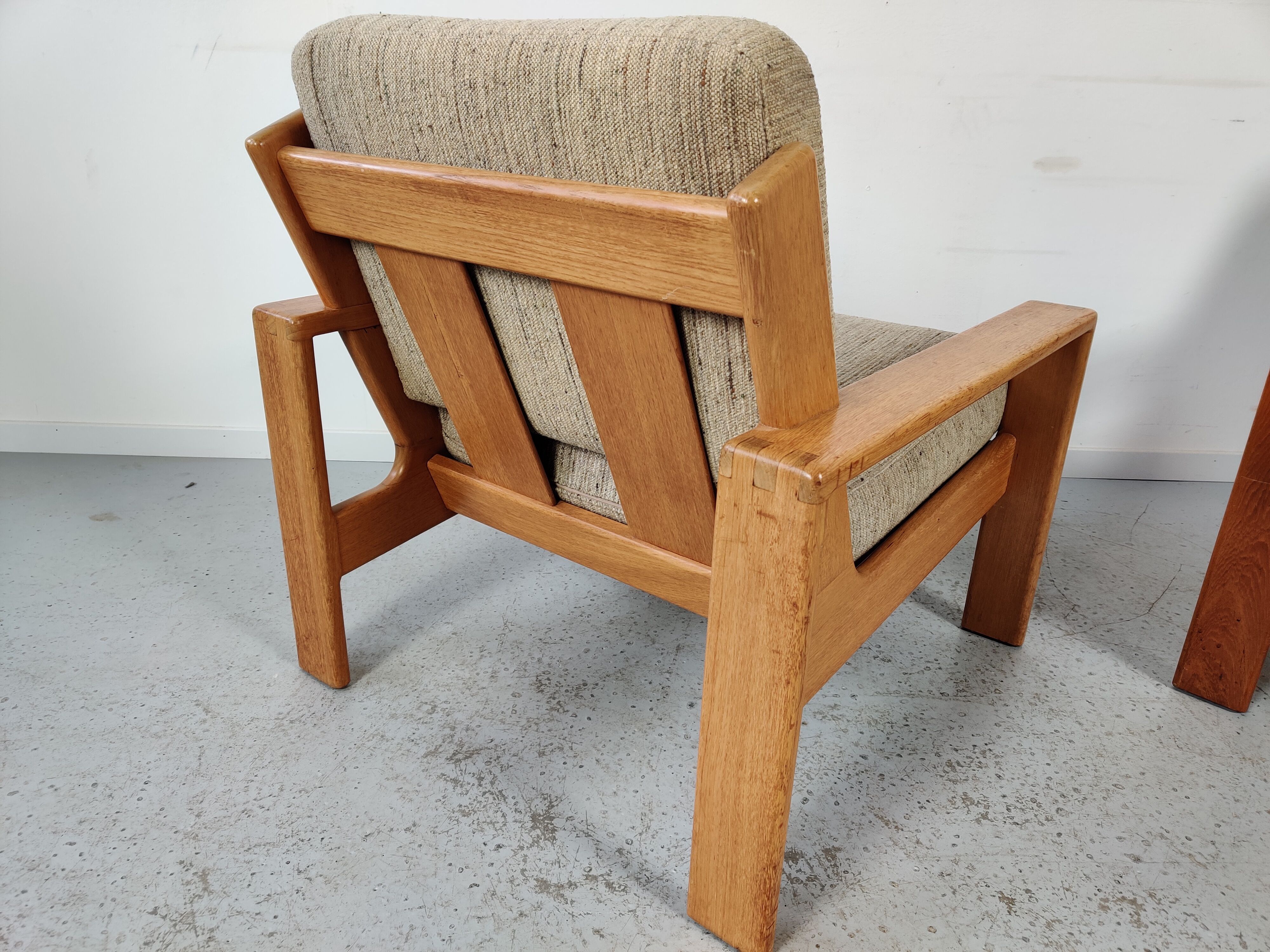 Pair of Bonanza armchairs by Esko Pajamies for Asko, Finland 1970s