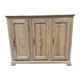 3-door buffet in pitch pine - Early 20th century - Sandblasted