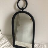 Large Brutalist Wrought Iron Mirror