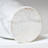 White carrara marble vase, 1970s