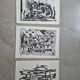 Lot de lithographie 1950