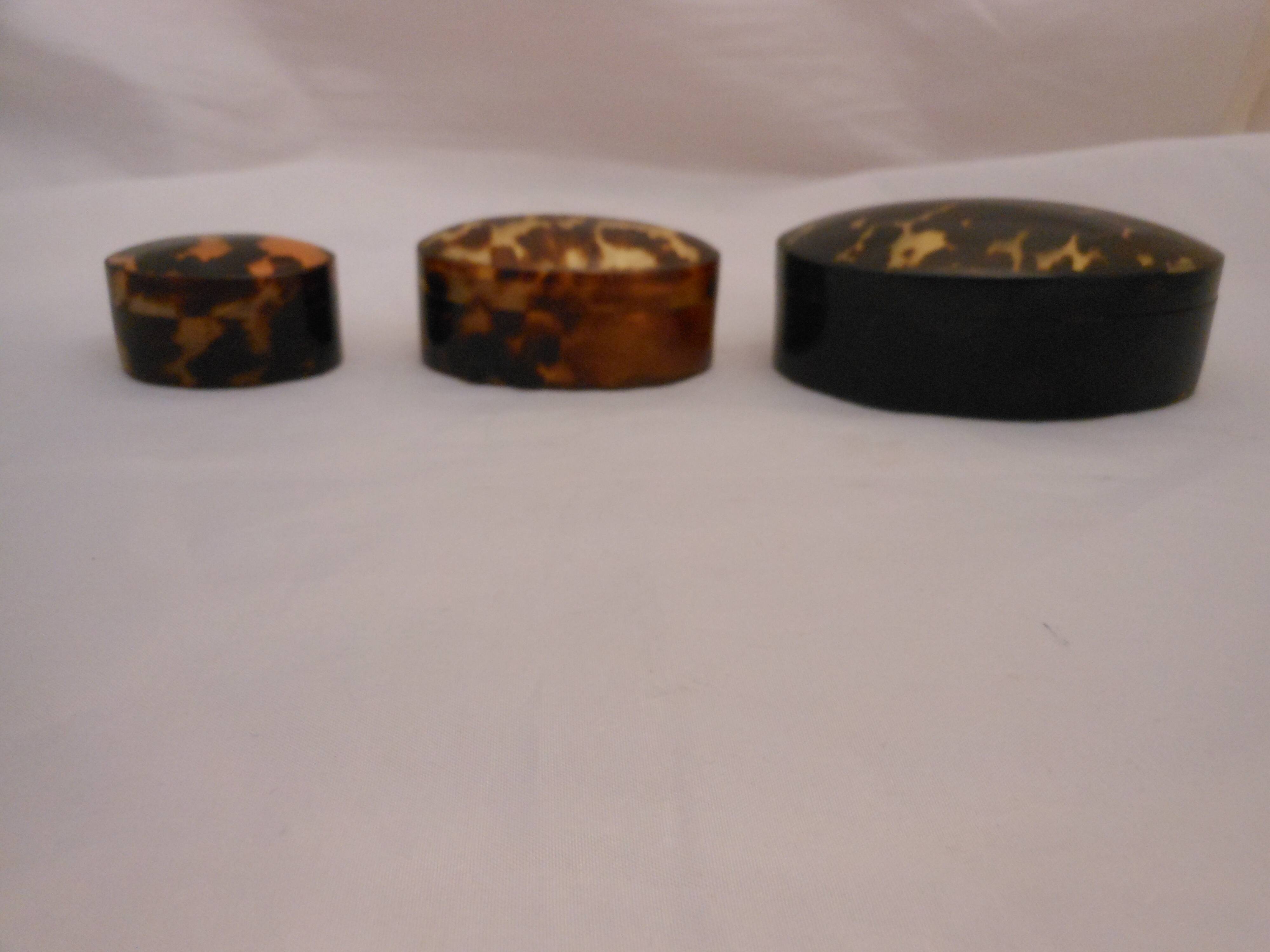 Set of 3 boxes/tortoise shell
