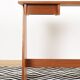 Elegant small teak desk, with drawer, 1960s.