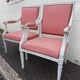 Pair of Louis XVI style armchairs