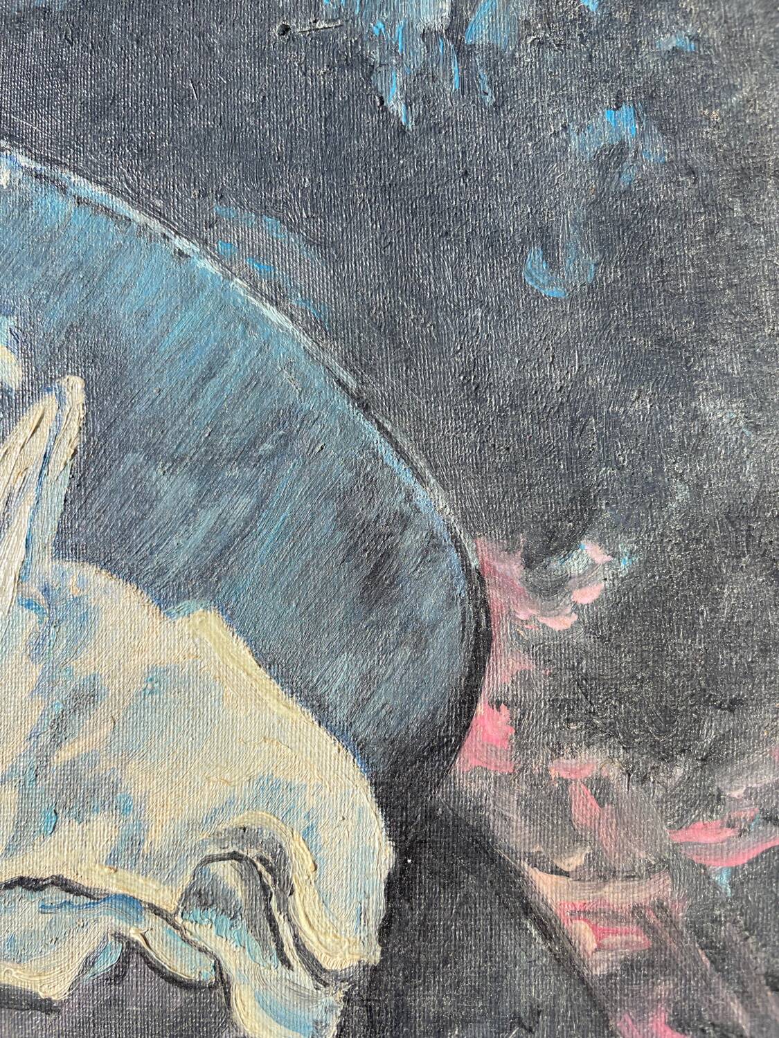 Still life painting in oil