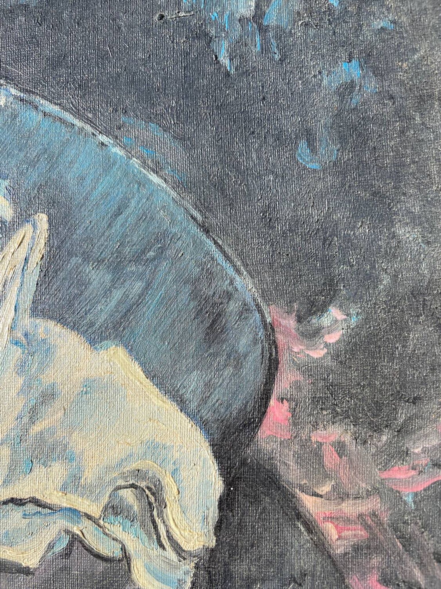Still life painting in oil