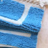 Tapis Bleu Contemporain - 271 x 218 cm