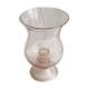 Bubbled glass candle holder signed biot