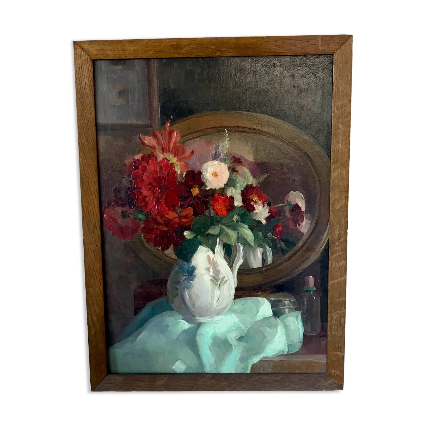 Michel Dubost (1879-1952) - Bouquet of flowers - Oil on panel.