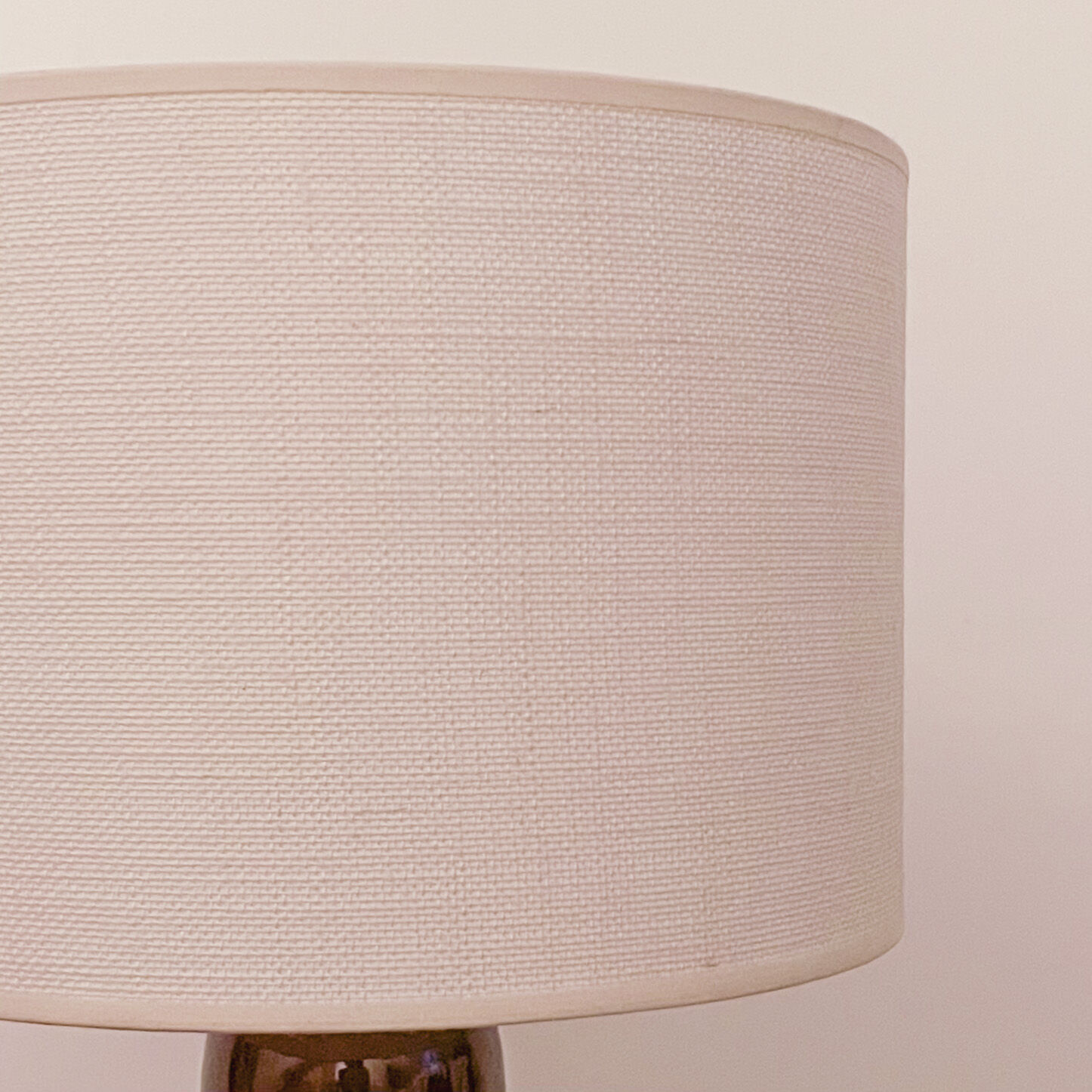 Sandstone and linen lamp