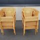 SEATING SET, GARDEN SET SIX RATTAN/WICKER CHAIRS