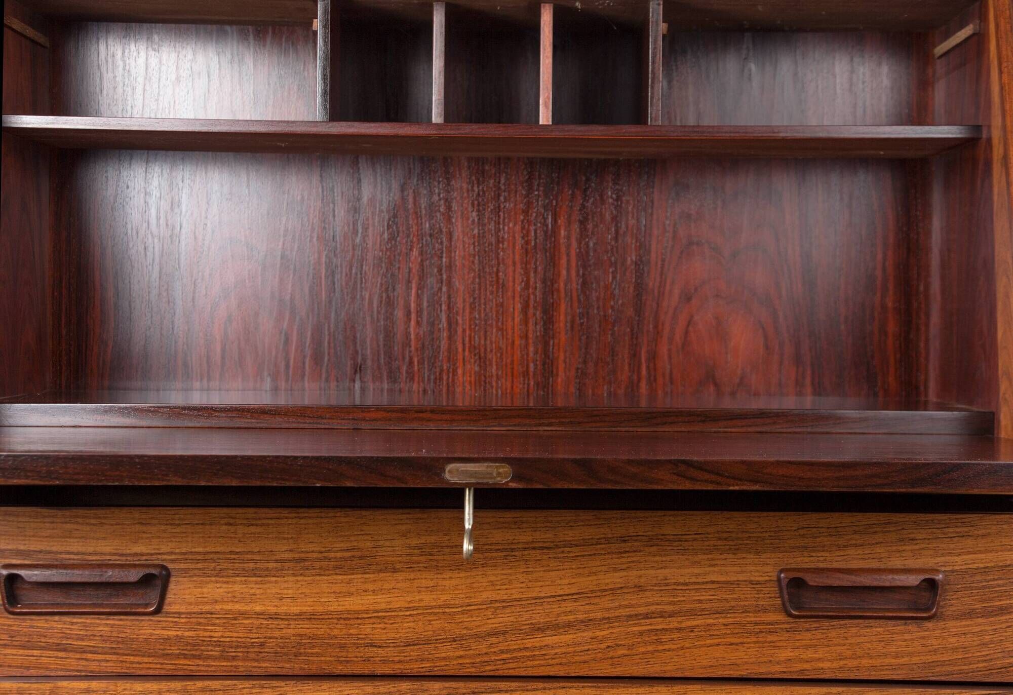 Secretary, desk, Danish in Rio rosewood by Dyrlund 1960.