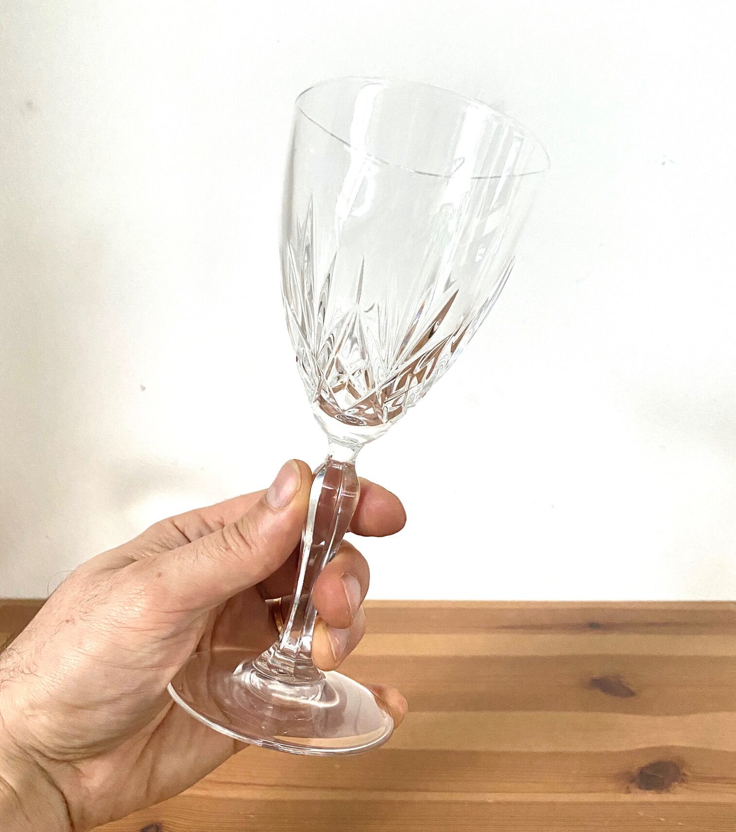 Service of 6 crystal glasses