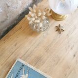 Blue patinated desk and chair