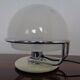 Italian glass and chromed steel table lamp, 1960s